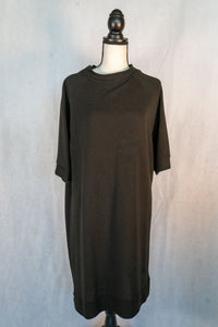 French Connection Mock Neck Ribbed Dress black - 10