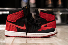 Load image into Gallery viewer, Air Jordan 1 Retro High OG Flyknit GS &#39;Bred&#39; - 919702 001(Size 7Y -  New)
